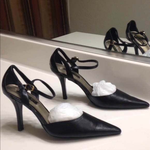 Nine West Shoes - Nine West Black Leather Heels – 7 1/2M
